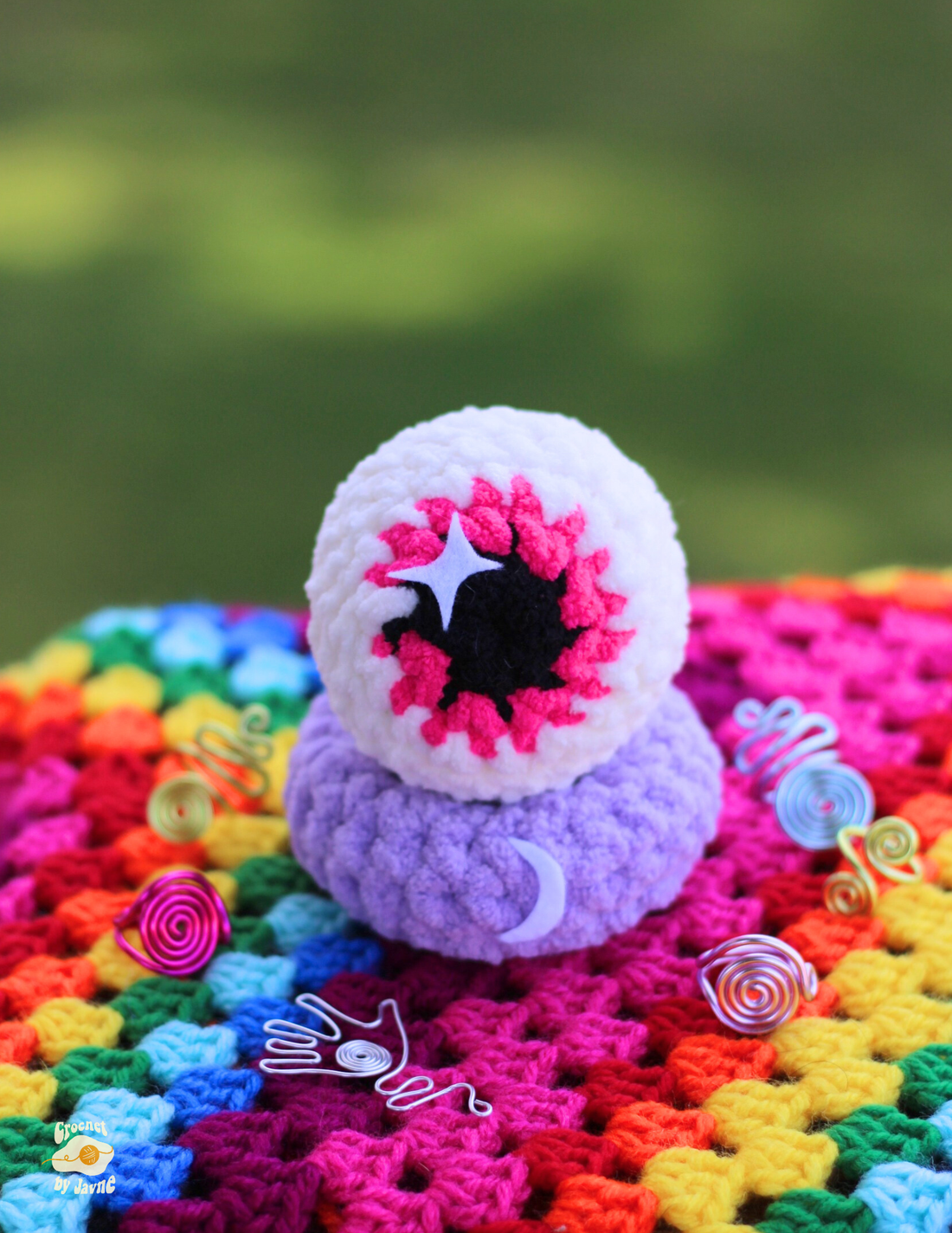 FREE Crystal eyeball ring pouch pattern