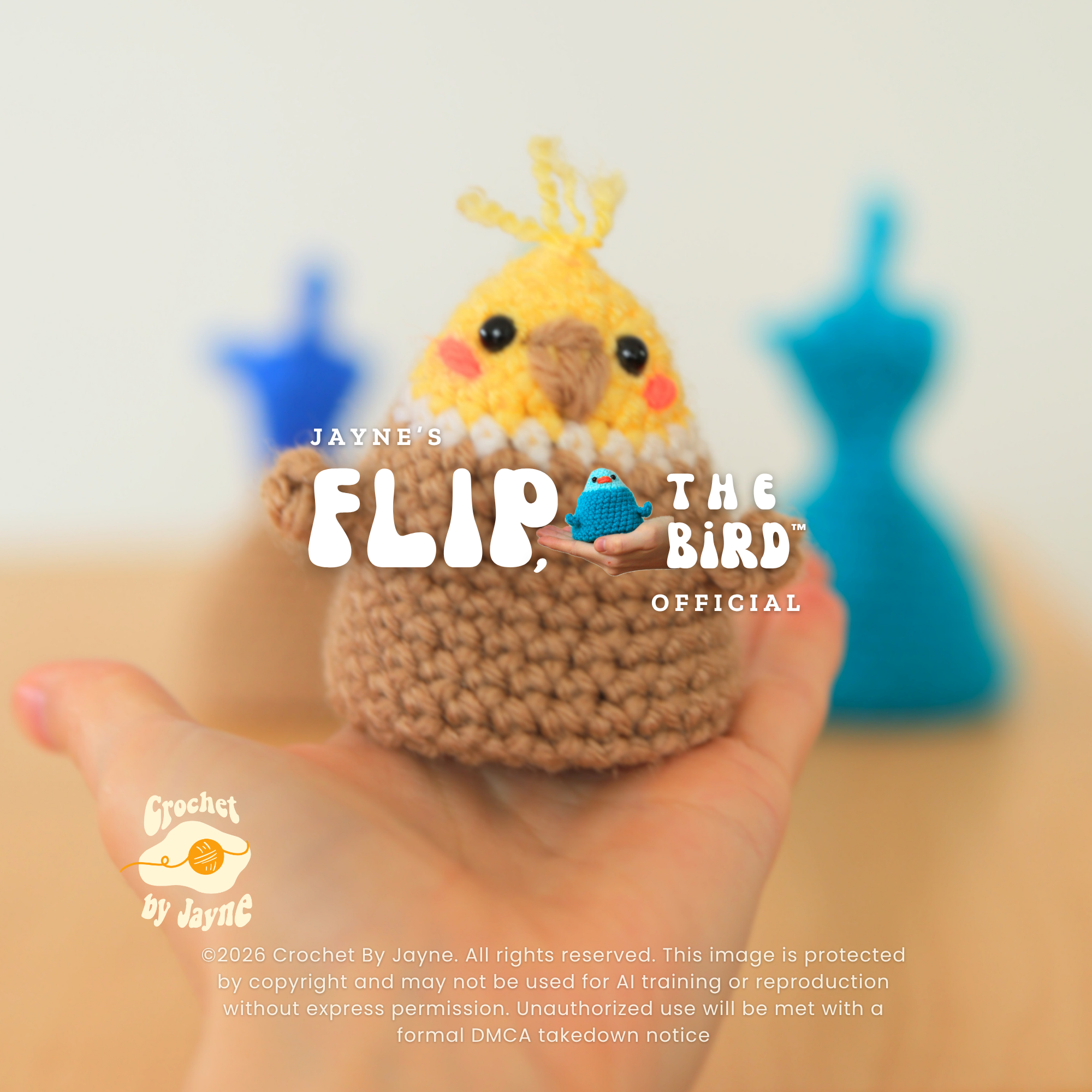 PATTERN BUNDLE Flip, the bird™ 4 different birds.