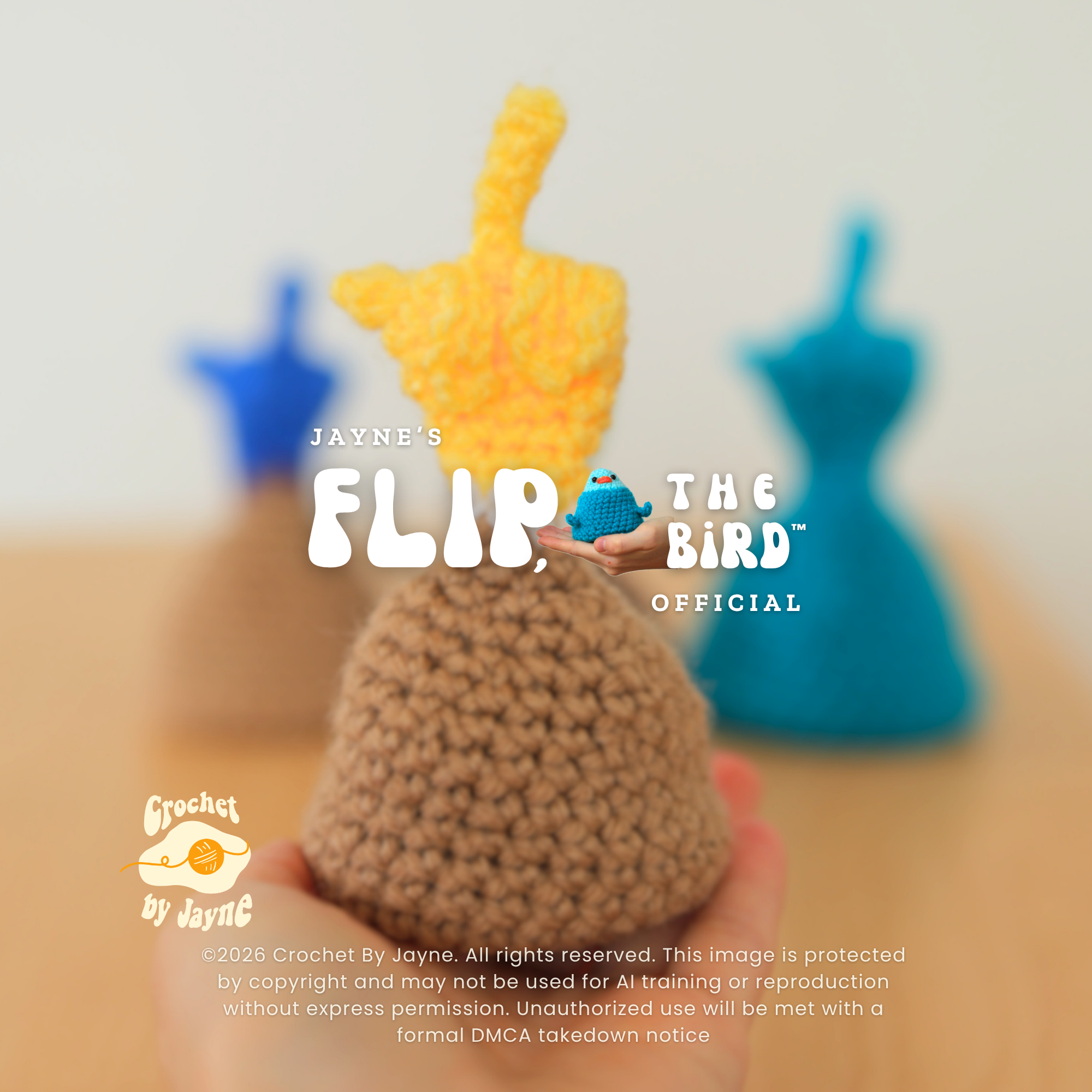 PATTERN BUNDLE Flip, the bird™ 4 different birds.
