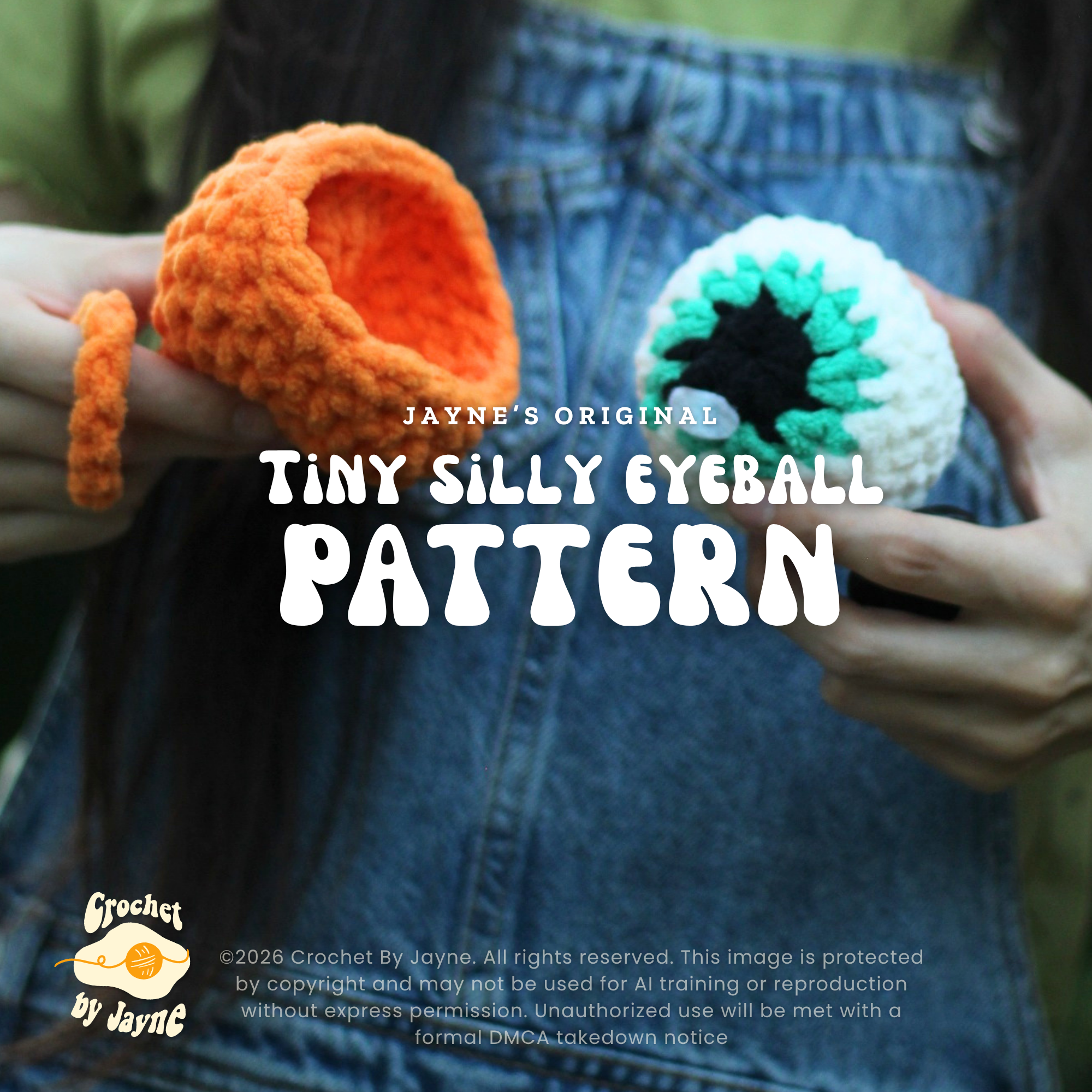 Tiny silly eyeball crochetpattern