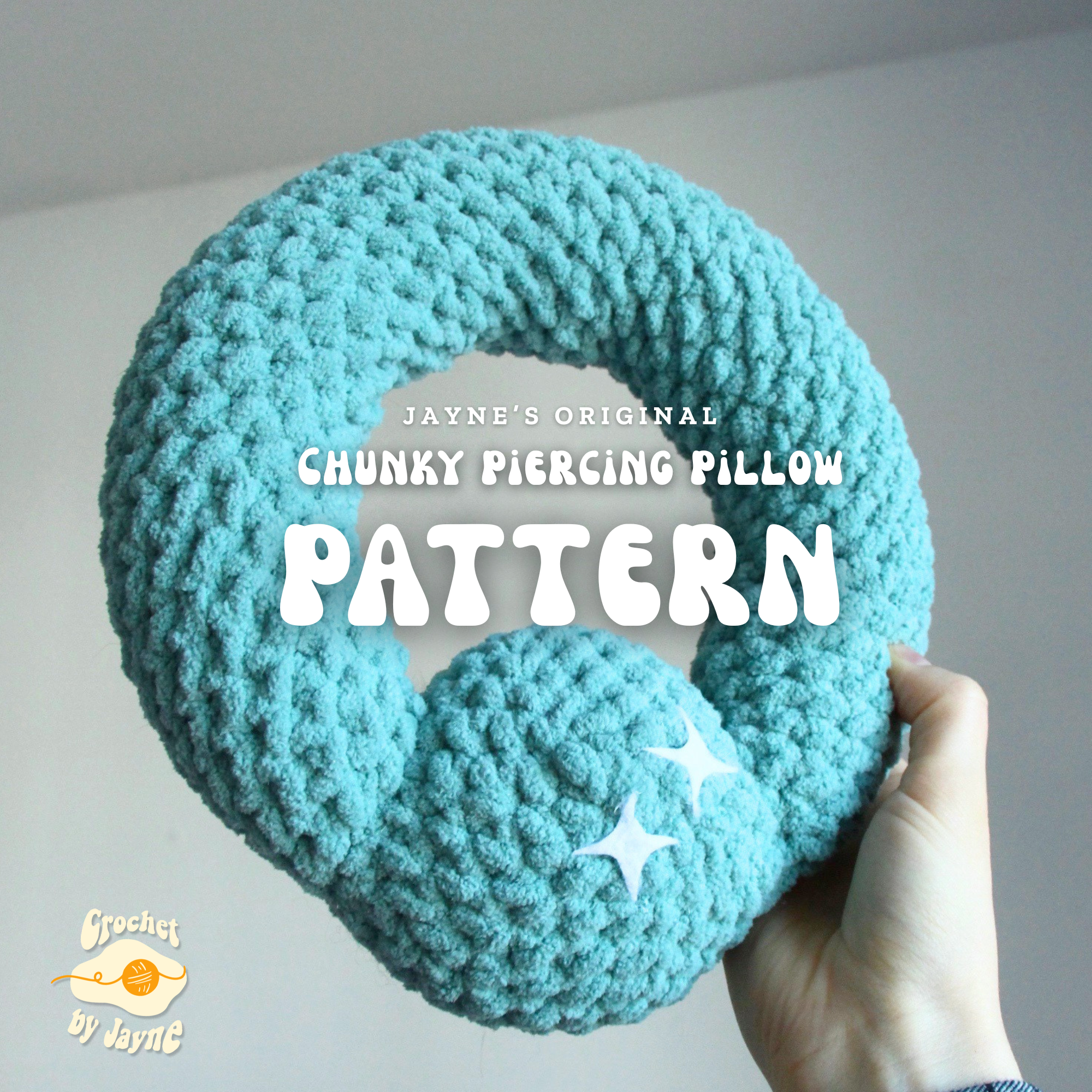 Chunky Piercing pillow Crochet Pattern