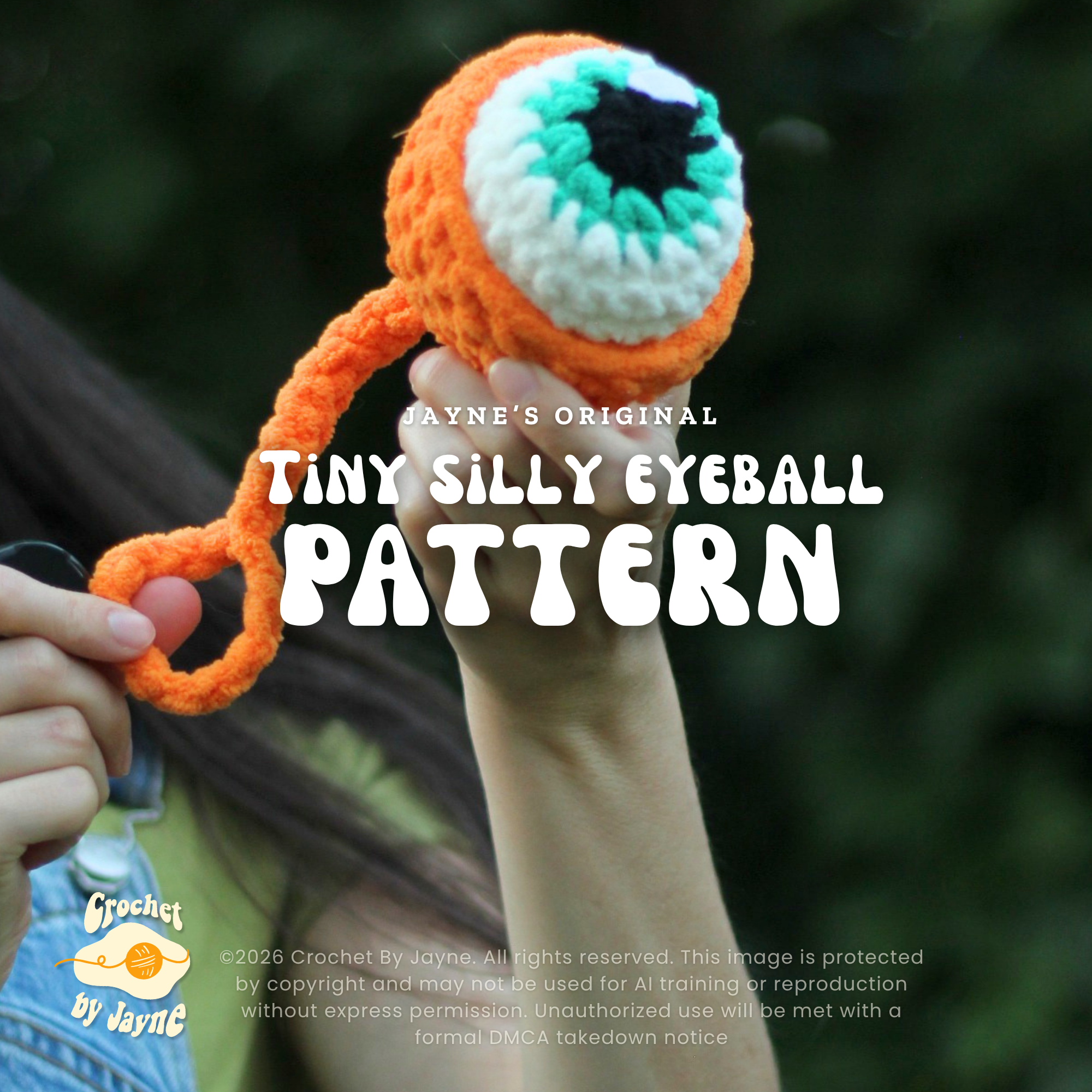 Tiny silly eyeball crochetpattern