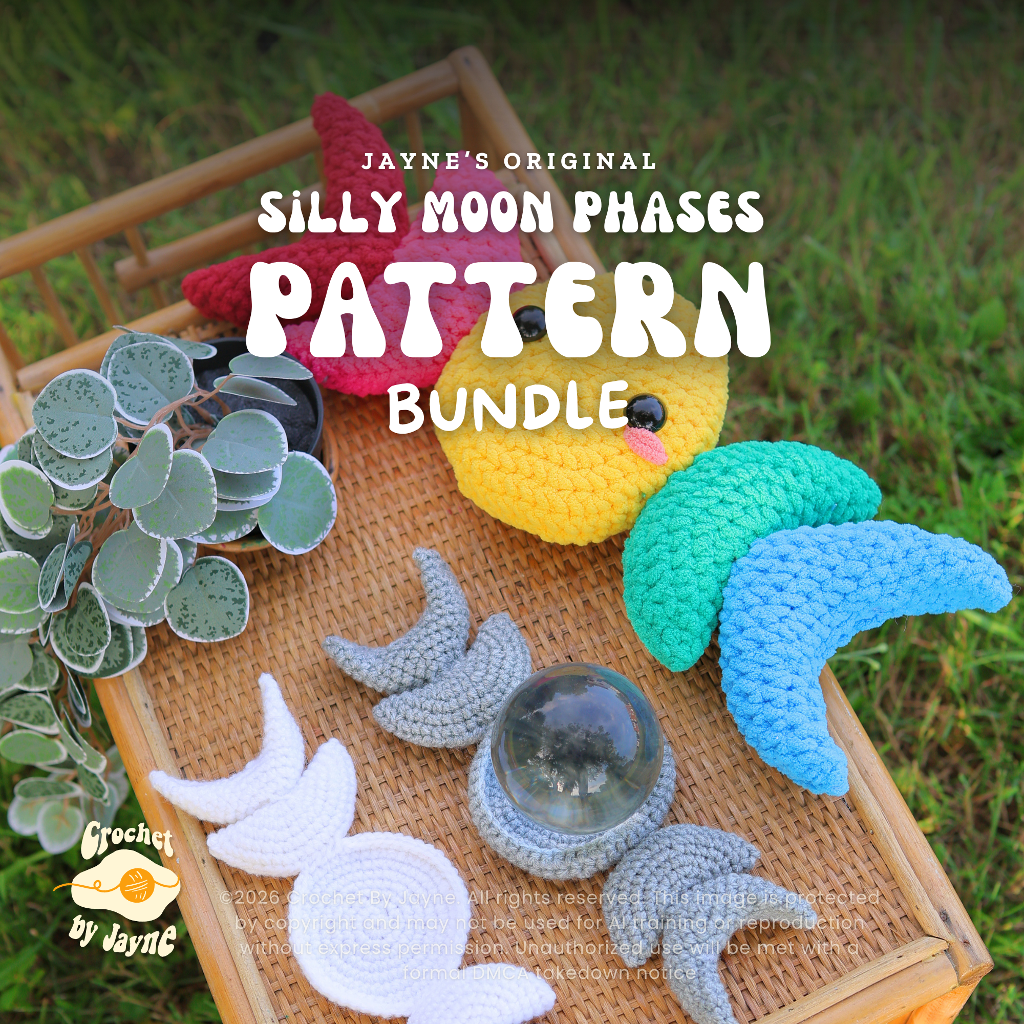 BUNDLE Silly Moon Phases Crochet Patterns