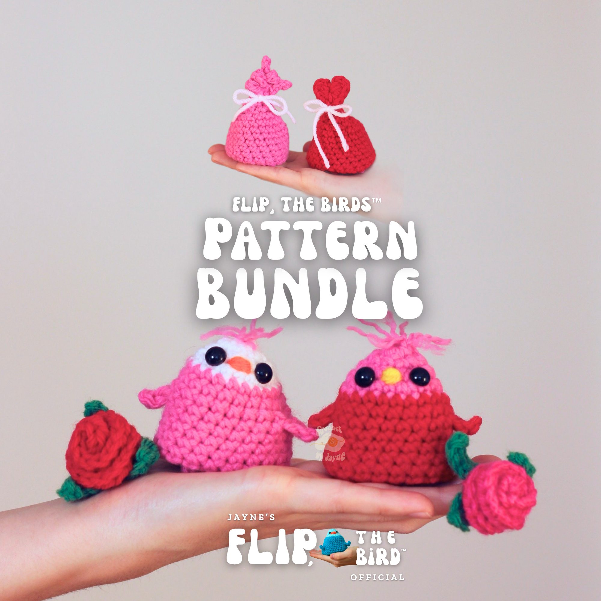 Flip, the love birds™ pattern bundle