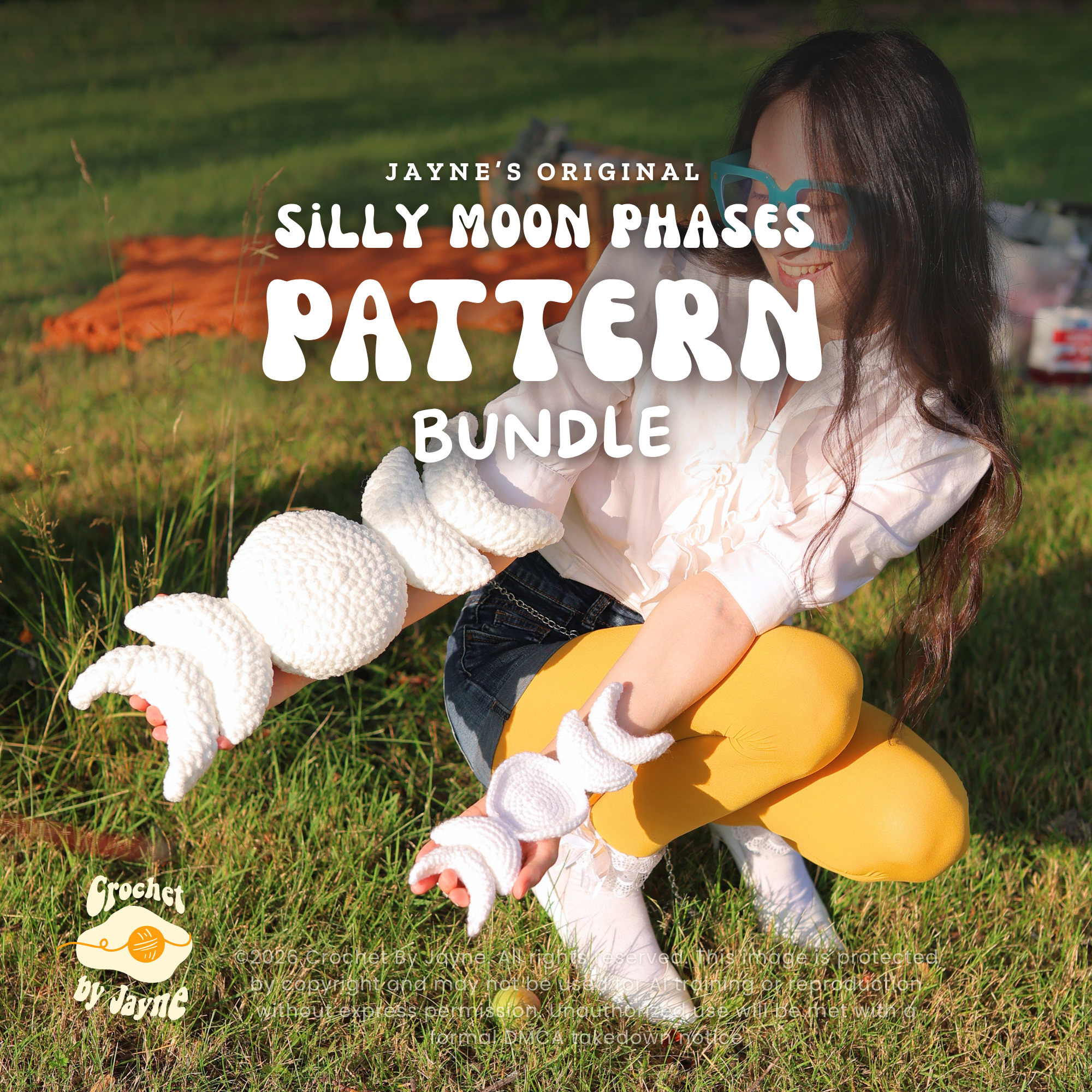BUNDLE Silly Moon Phases Crochet Patterns