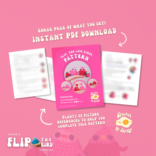 Flip, the love birds™ pattern bundle