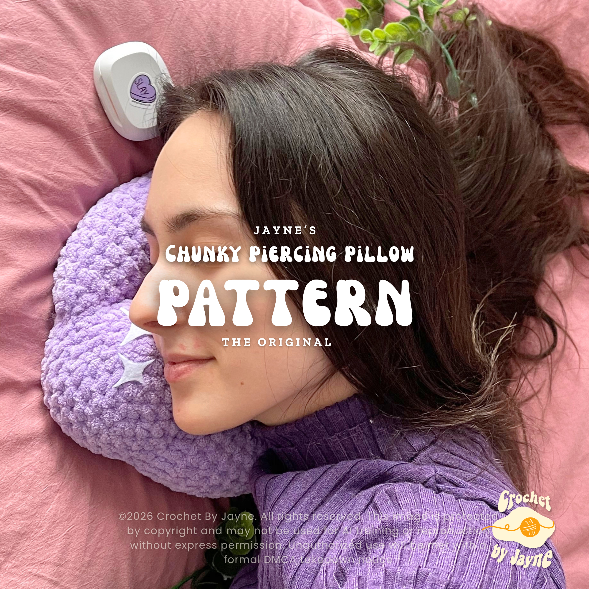 Chunky Piercing pillow Crochet Pattern