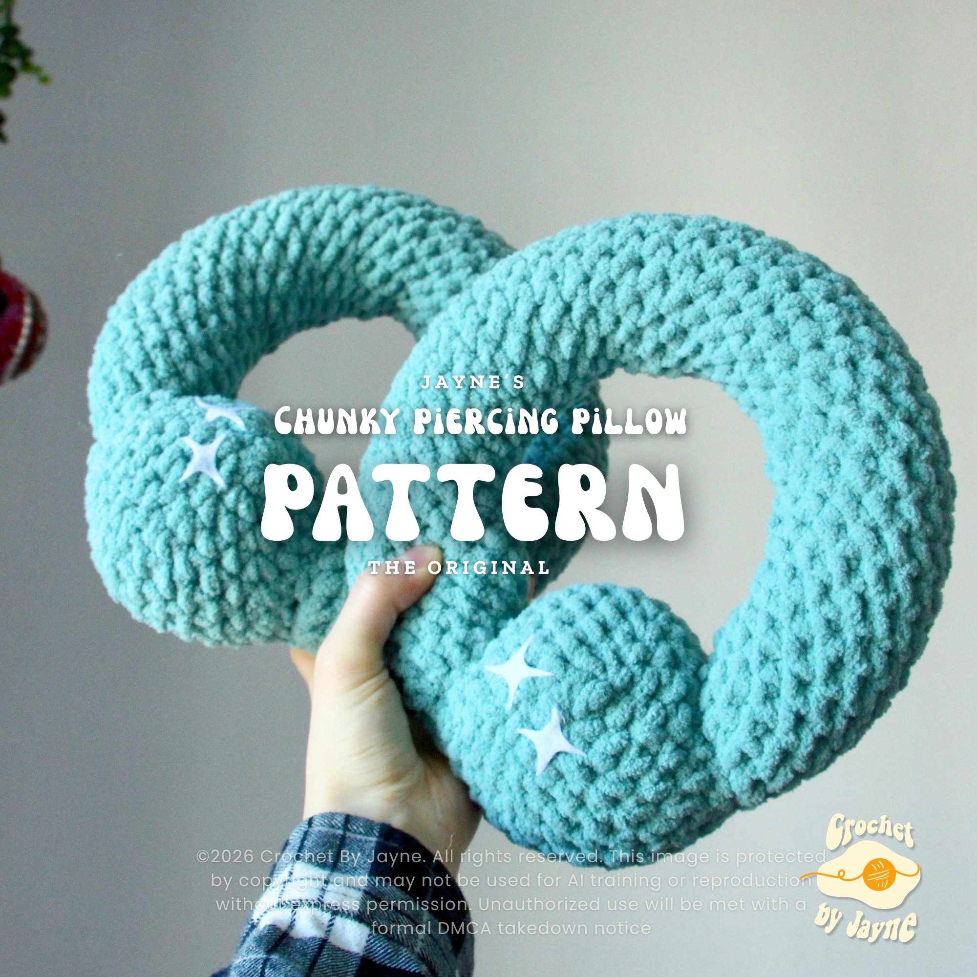 Chunky Piercing pillow Crochet Pattern