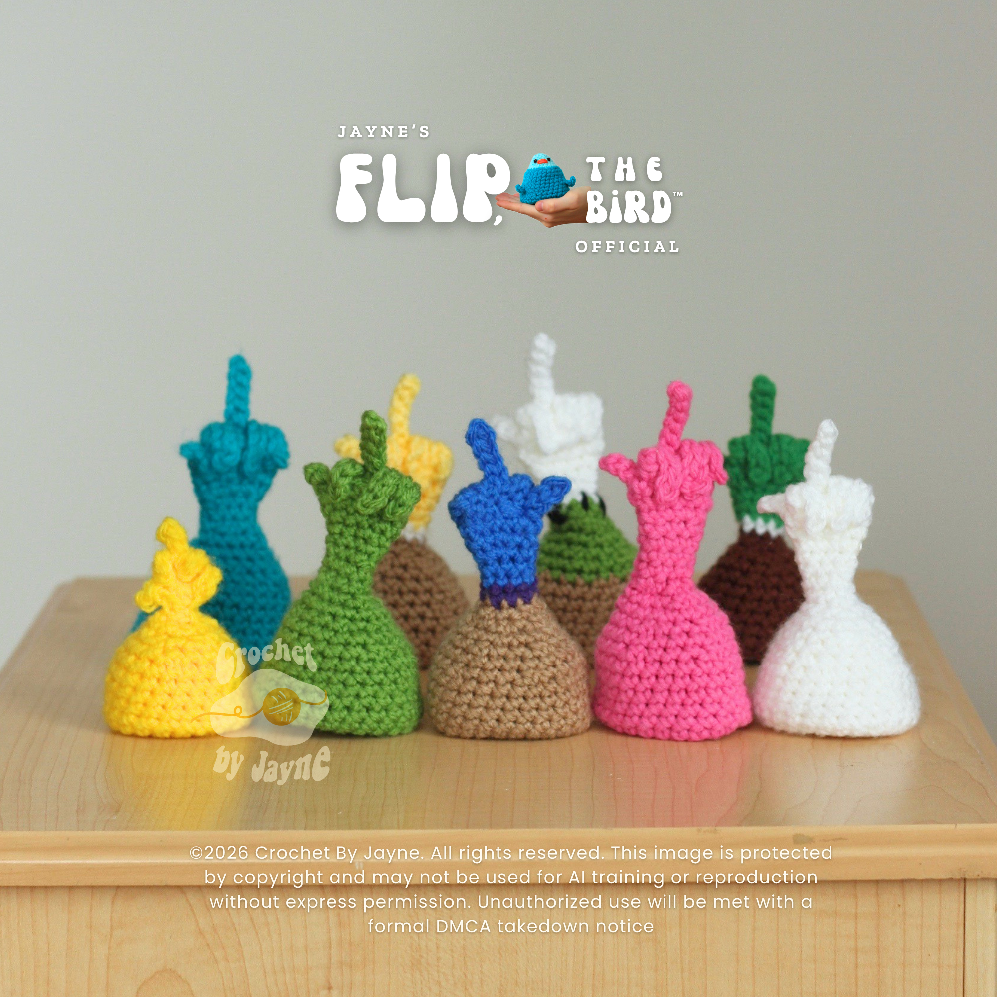 PATTERN BUNDLE Flip, the bird™ 9 different birds.