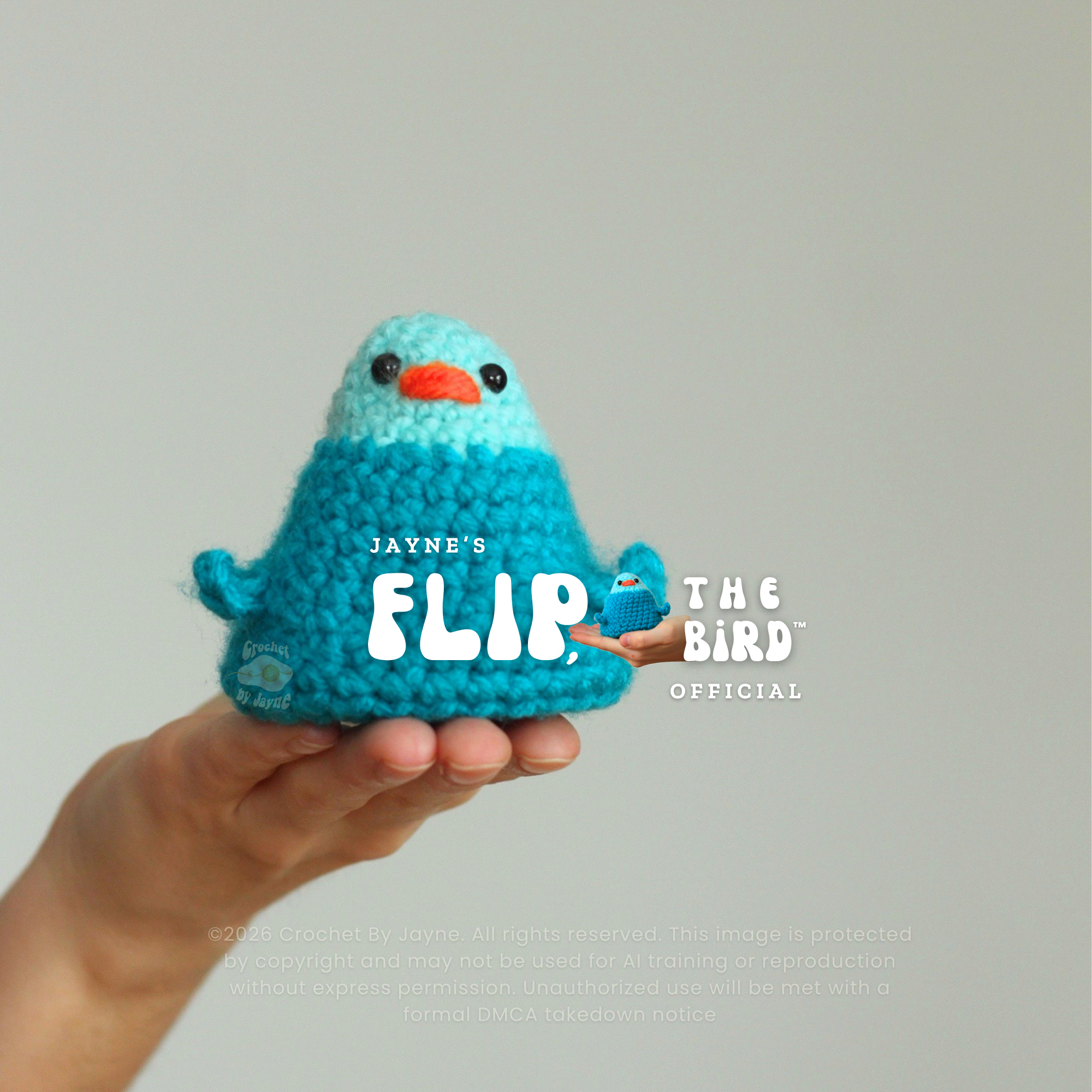 Flip, the bird™ CROCHET PATTERN