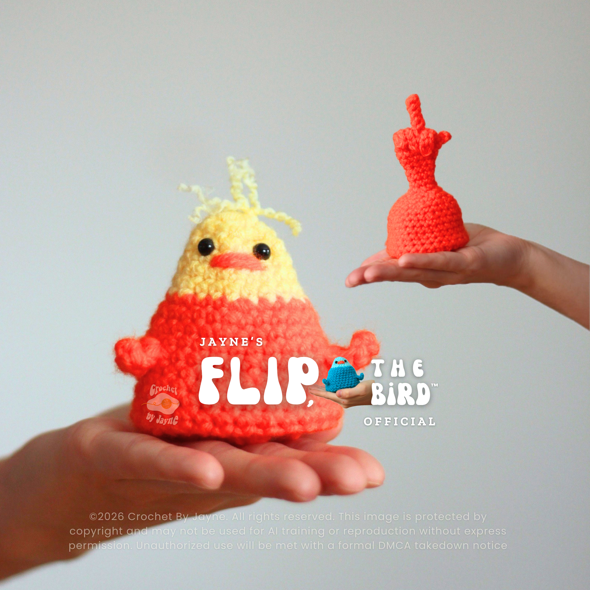 Flip, the bird™ CROCHET PATTERN