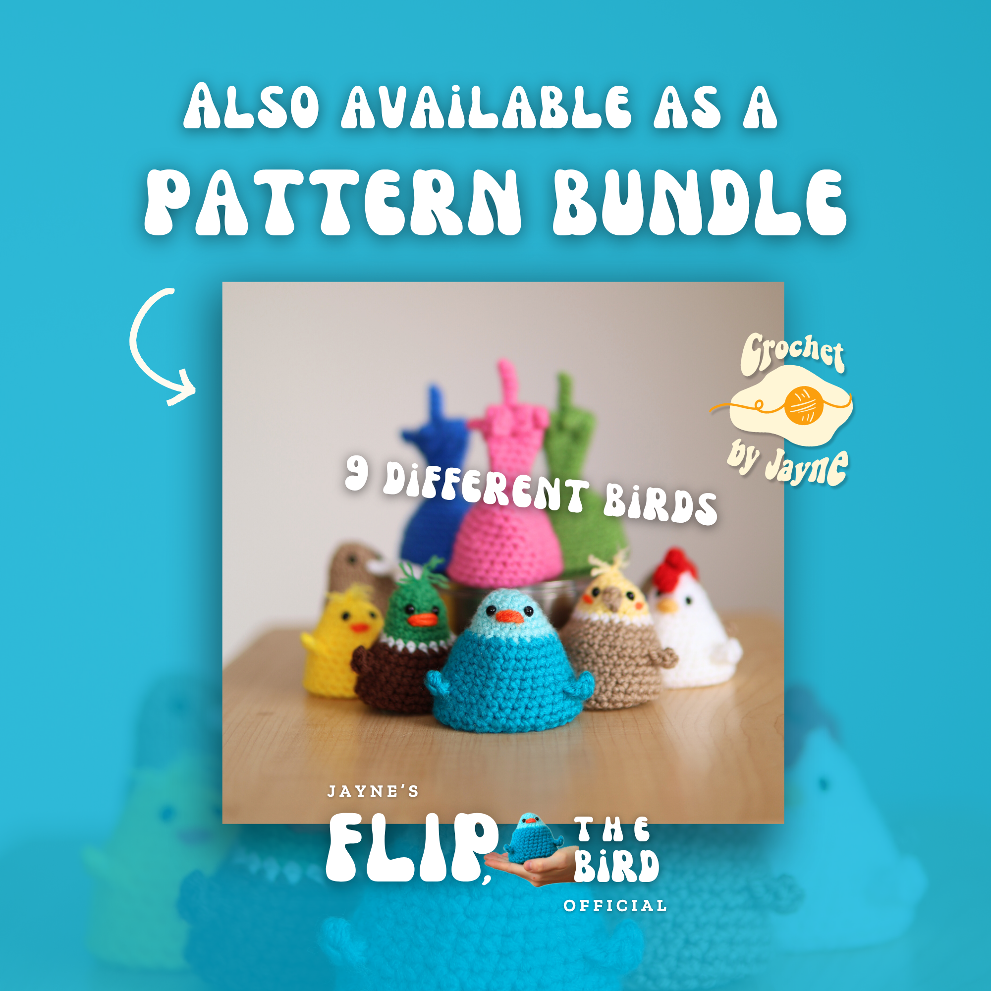 Flip, the bird™ CROCHET PATTERN