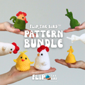 Flip, the bird™ chicken pattern bundle