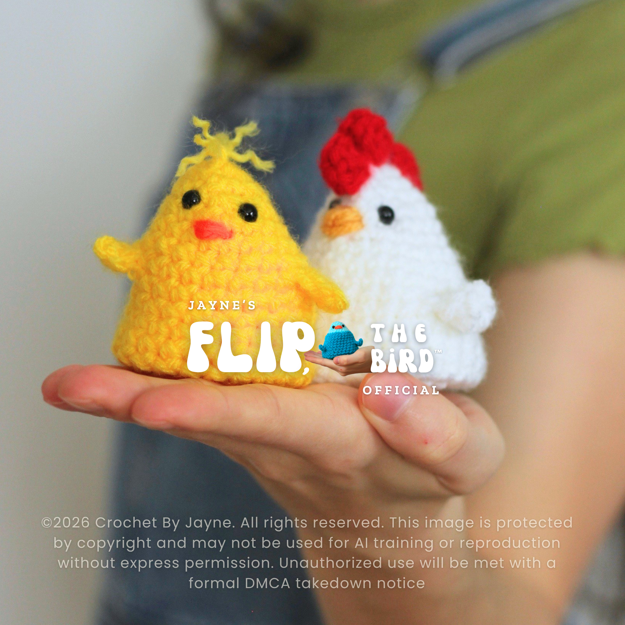 Flip, the bird™ chicken pattern bundle