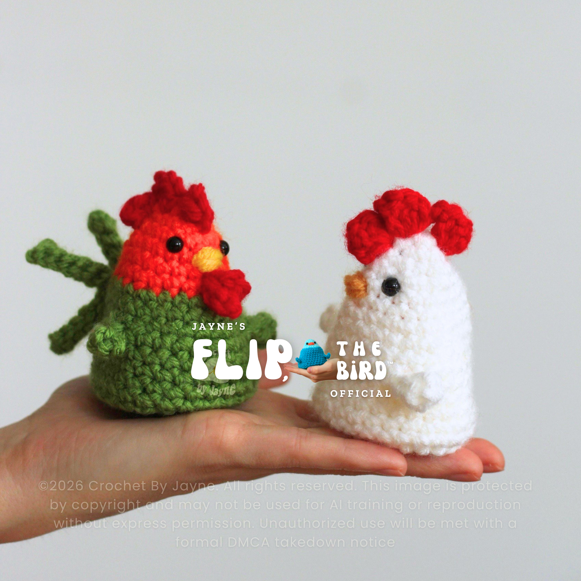 Flip, the bird™ chicken pattern bundle