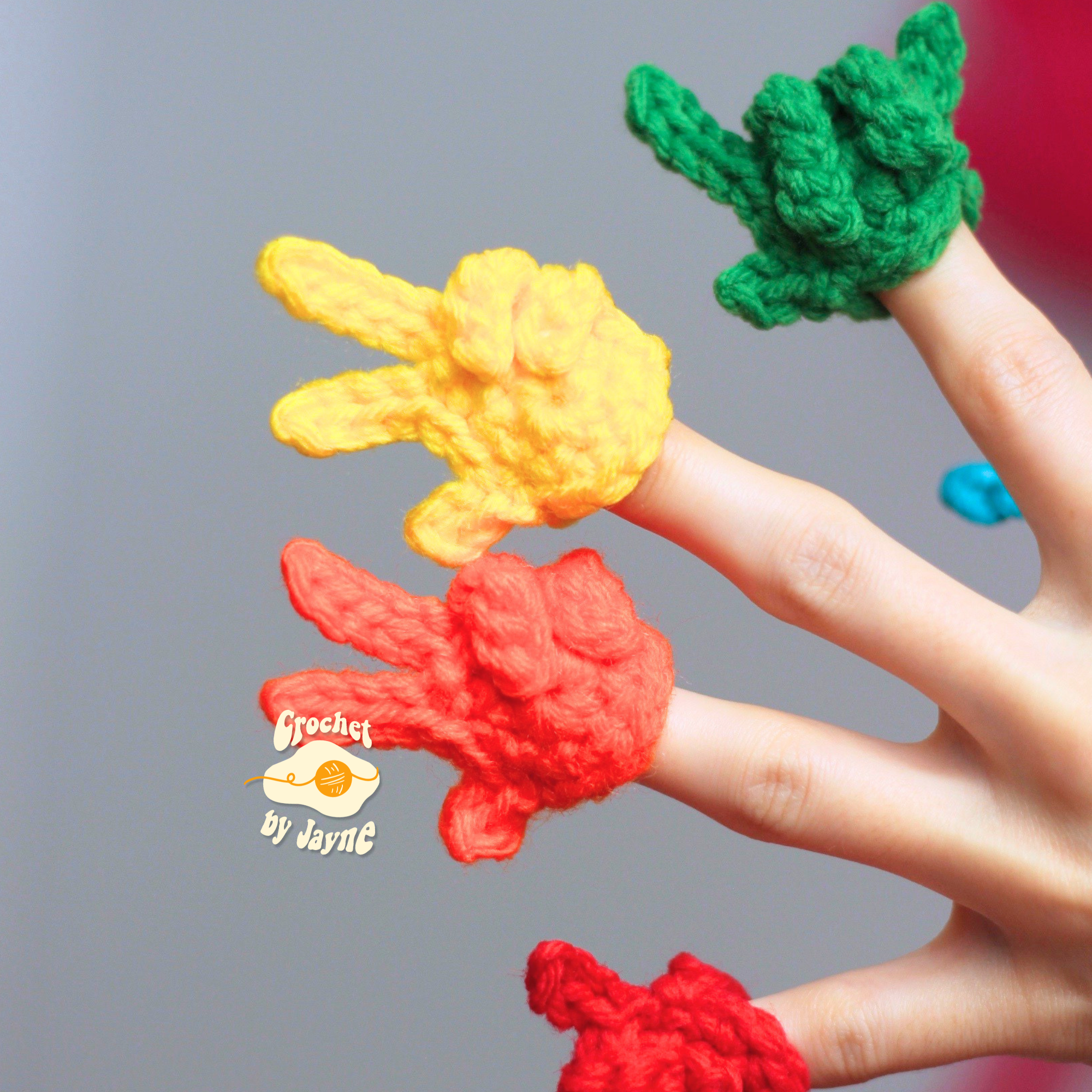 3 in 1 Tiny Silly Hand Crochet Pattern BUNDLE