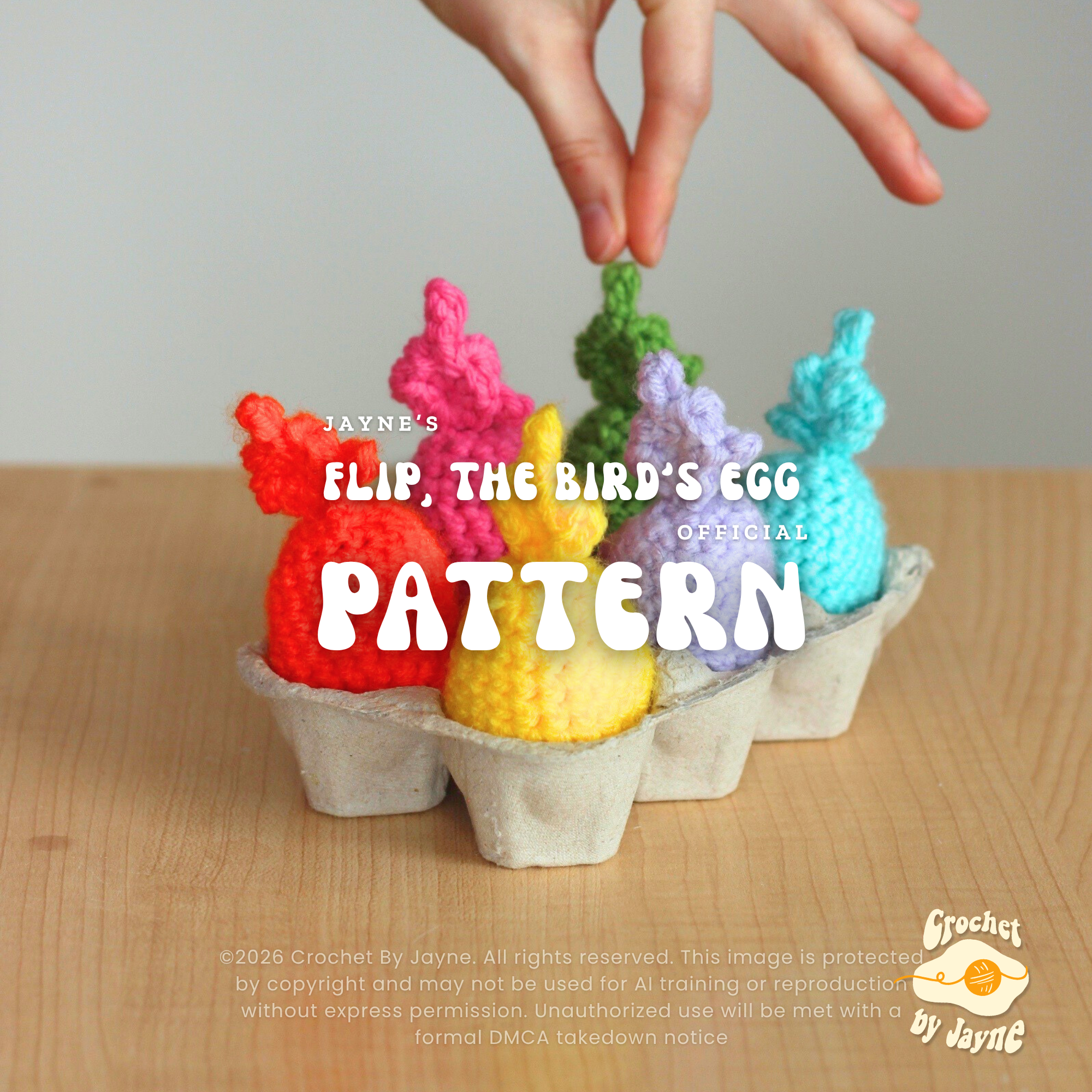 Flip, the birds egg crochet Pattern