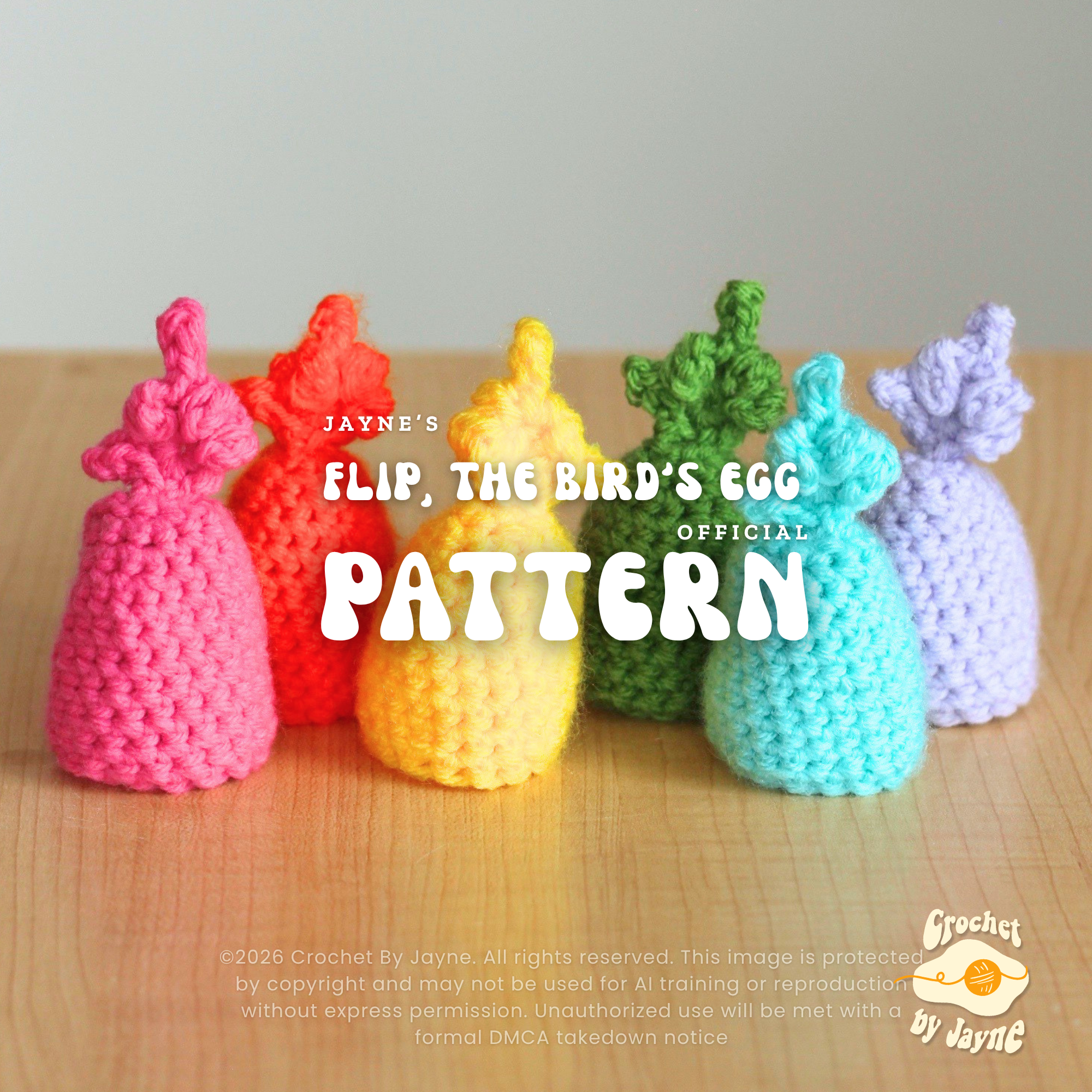 Flip, the birds egg crochet Pattern