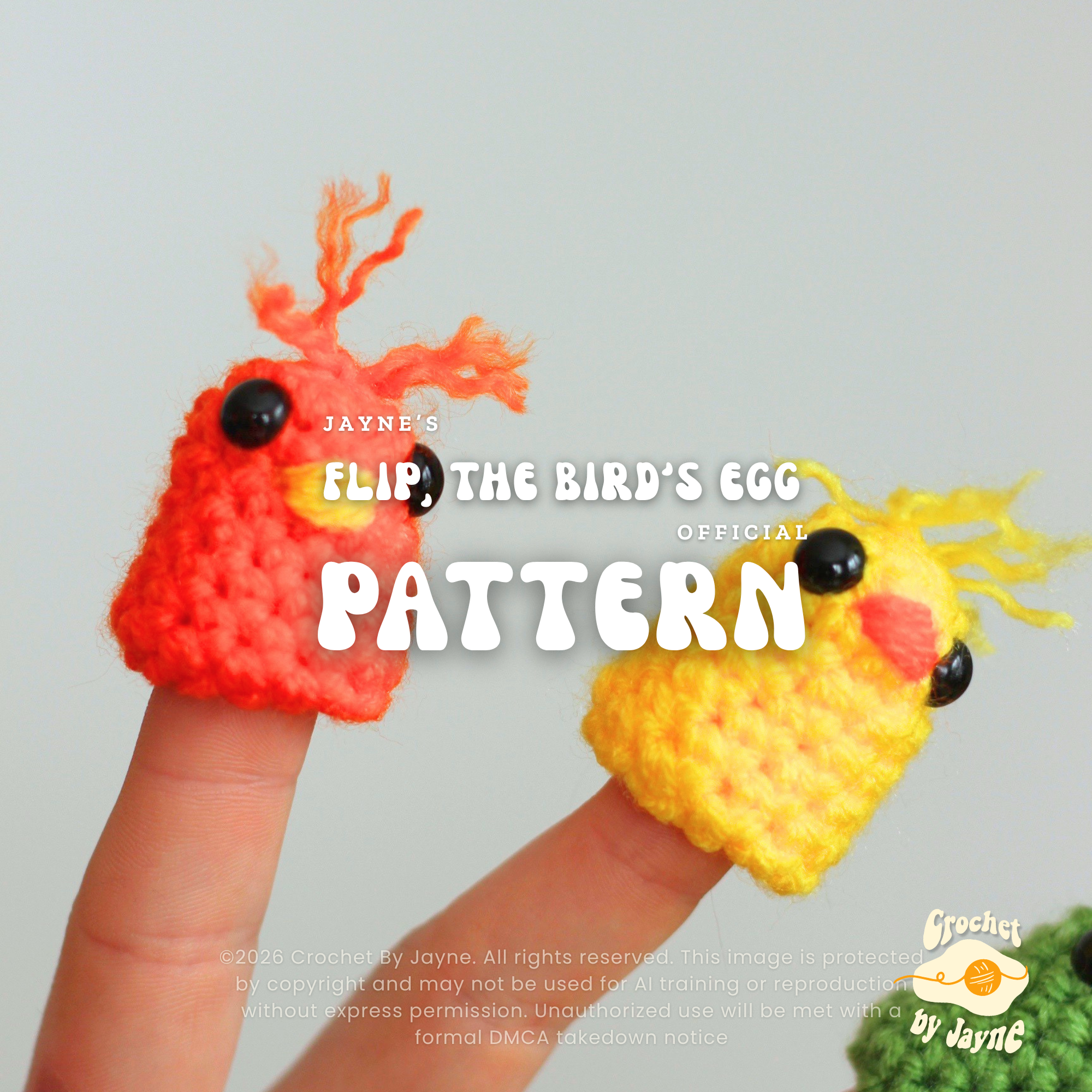 Flip, the birds egg crochet Pattern