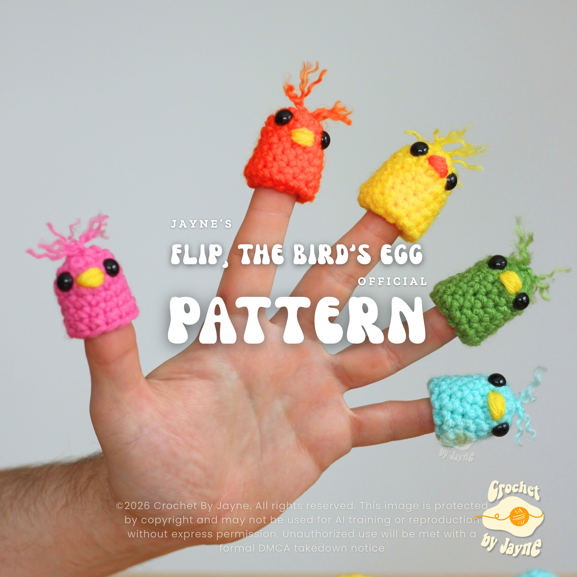 Flip, the birds egg crochet Pattern