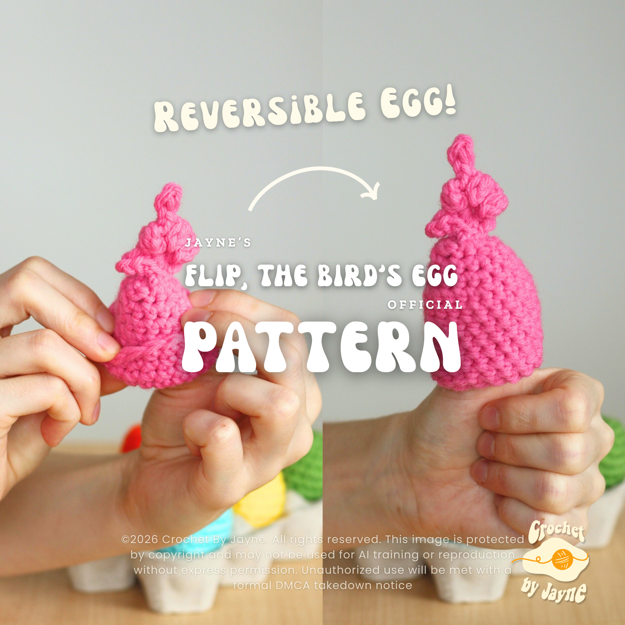 Flip, the birds egg crochet Pattern