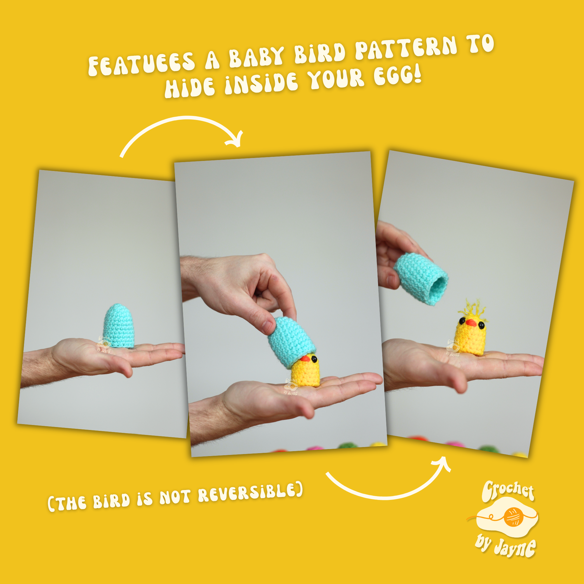 Flip, the birds egg crochet Pattern