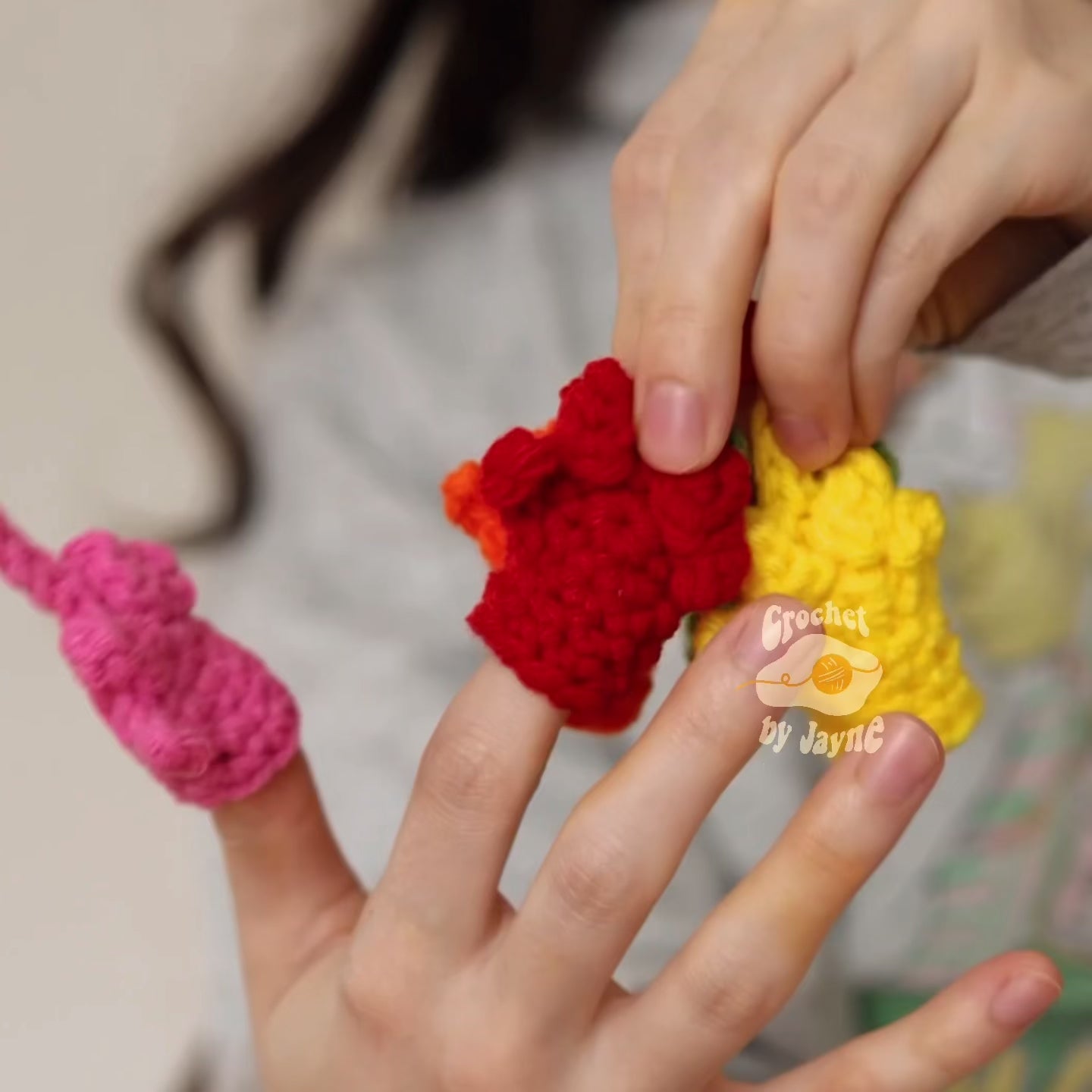 3 in 1 Tiny Silly Hand Crochet Pattern BUNDLE